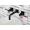 Kingston Brass KS6125DKL Two-Handle Wall Mount Bathroom Faucet, Oil Rubbed Bronze KS6125DKL - alternate 3